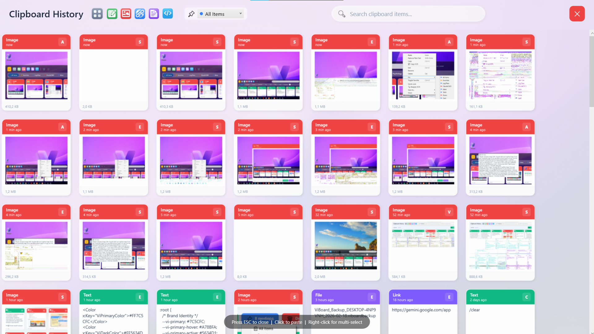 Grid View and Multi-Select